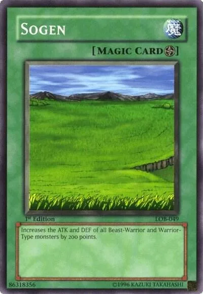 Sogen LOB-049 1st Edition Yu-Gi-Oh card from The Legend of Blue Eyes White Dragon