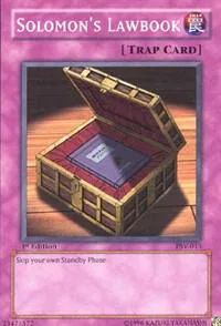Solomon's Lawbook PSV-013 1st Edition Yu-Gi-Oh card from Pharaoh's Servant