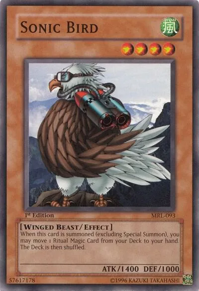 Sonic Bird MRL-093 1st Edition Yu-Gi-Oh card from Magic Ruler