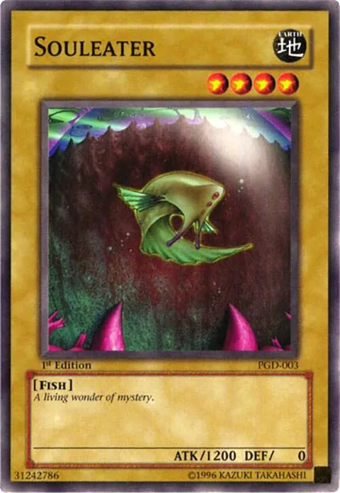 Souleater PGD-003 1st Edition Yu-Gi-Oh card from Pharaonic Guardian