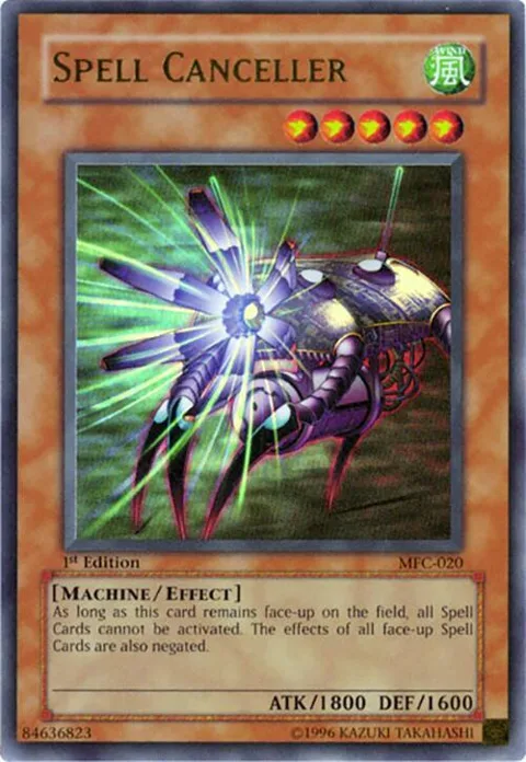 Spell Canceller MFC-020 Unlimited Yu-Gi-Oh card from Magician's Force