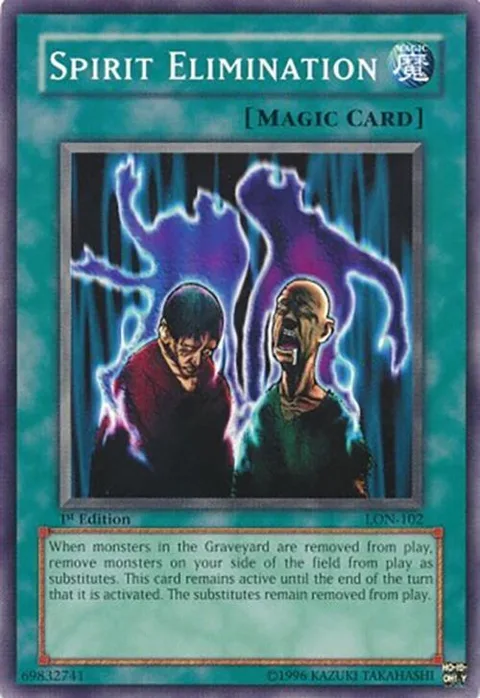 Spirit Elimination LON-102 Unlimited Yu-Gi-Oh card from Labyrinth of Nightmare