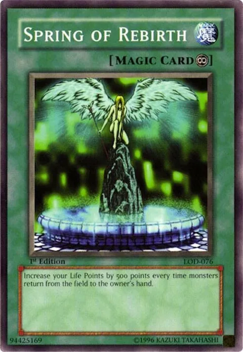 Spring of Rebirth LOD-076 Yu-Gi-Oh card from Legacy of Darkness