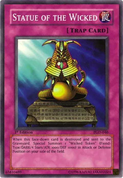Statue of the Wicked PGD-046 Unlimited Yu-Gi-Oh card from Pharaonic Guardian