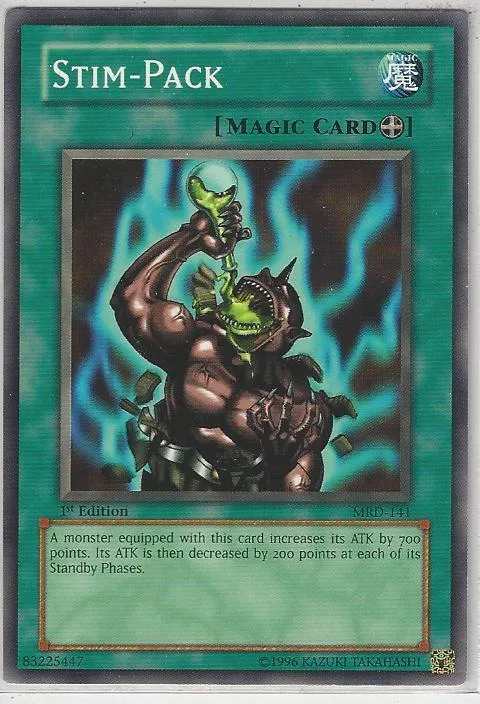 Stim-Pack MRD-141 Unlimited Yu-Gi-Oh card from Metal Raiders