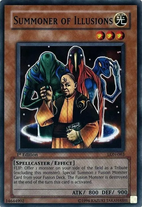 Summoner of Illusions LON-063 1st Edition Yu-Gi-Oh card from Labyrinth of Nightmare