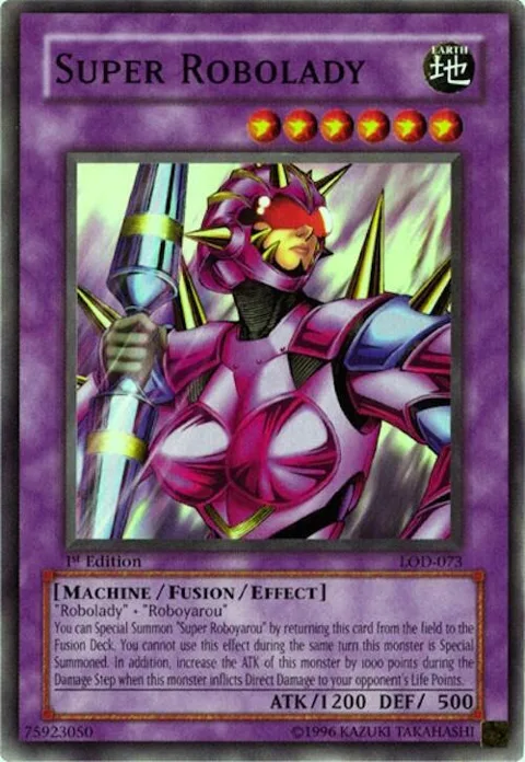 Super Robolady LOD-073 Unlimited Yu-Gi-Oh card from Legacy of Darkness