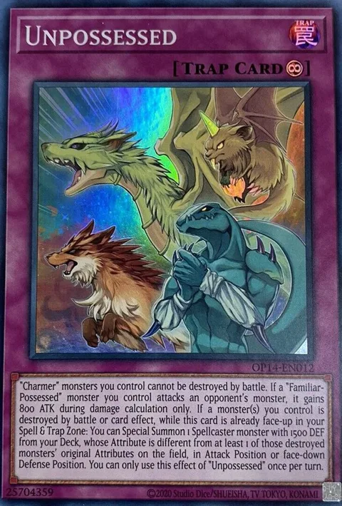 Unpossessed OP14-EN012 Yu-Gi-Oh card from OTS Tournament Pack 14