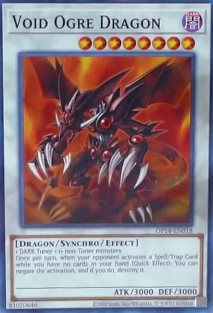 Void Ogre Dragon OP14-EN018 Yu-Gi-Oh card from OTS Tournament Pack 14
