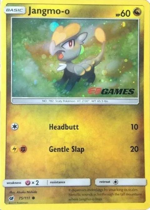 Jangmo-o - 75/111 Cosmos Holo EB Games Promo #075/111 Holofoil Pokémon card from Miscellaneous Cards & Products