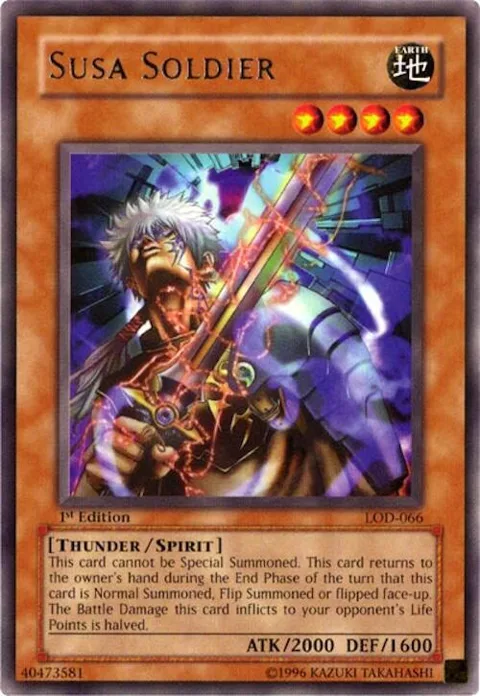 Susa Soldier LOD-066 Yu-Gi-Oh card from Legacy of Darkness