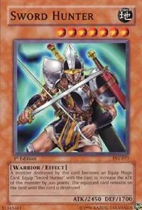 Sword Hunter PSV-077 1st Edition Yu-Gi-Oh card from Pharaoh's Servant
