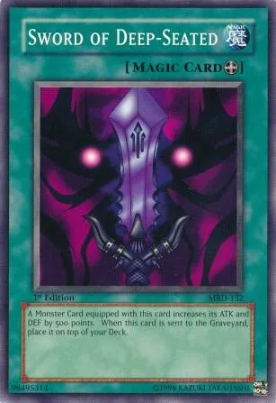 Sword of Deep-Seated MRD-132 1st Edition Yu-Gi-Oh card from Metal Raiders