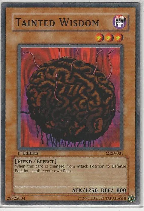 Tainted Wisdom MRD-081 Unlimited Yu-Gi-Oh card from Metal Raiders