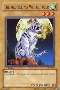 The All-Seeing White Tiger PSV-093 Yu-Gi-Oh card from Pharaoh's Servant