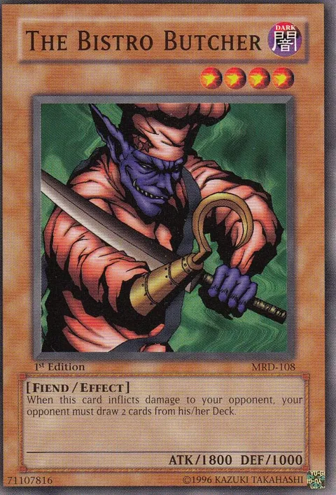The Bistro Butcher MRD-108 Unlimited Yu-Gi-Oh card from Metal Raiders