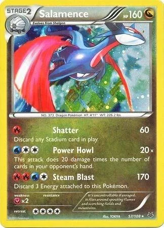 Salamence - 57/108 Cosmos Holo #057/108 Holofoil Pokémon card from Blister Exclusives
