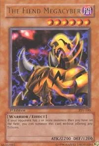 The Fiend Megacyber PSV-100 1st Edition Yu-Gi-Oh card from Pharaoh's Servant