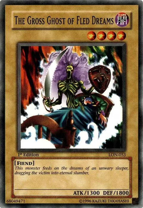 The Gross Ghost of Fled Dreams LON-053 Unlimited Yu-Gi-Oh card from Labyrinth of Nightmare