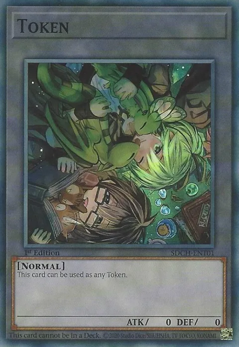 Token: Aussa and Wynn SDCH-ENT01 Yu-Gi-Oh card from Structure Deck: Spirit Charmers