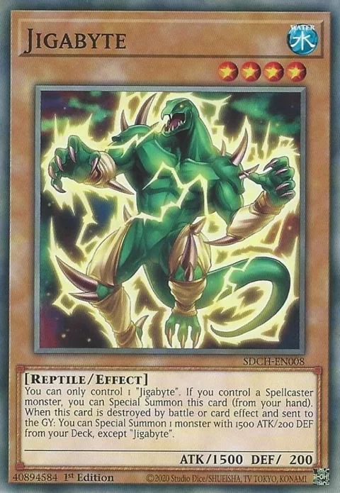 Jigabyte SDCH-EN008 Yu-Gi-Oh card from Structure Deck: Spirit Charmers