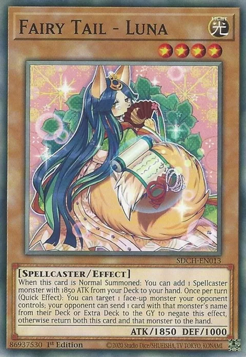 Fairy Tail - Luna SDCH-EN013 Yu-Gi-Oh card from Structure Deck: Spirit Charmers