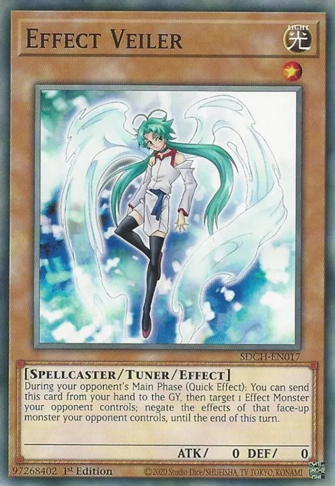 Effect Veiler SDCH-EN017 Yu-Gi-Oh card from Structure Deck: Spirit Charmers