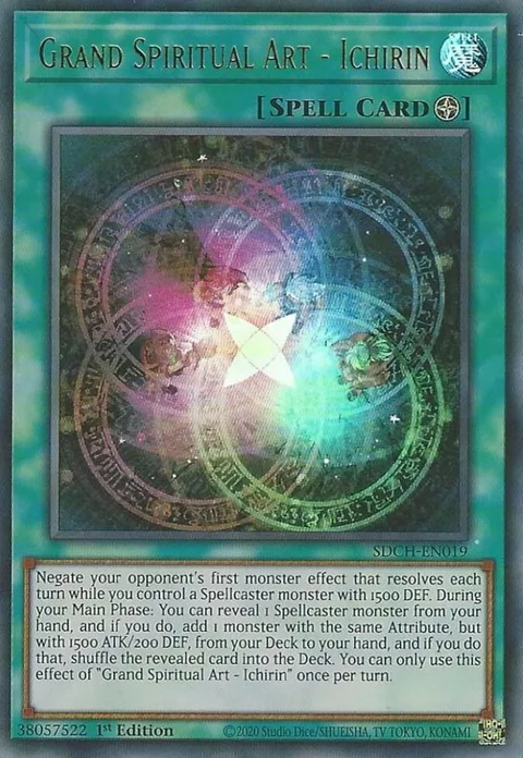 Grand Spiritual Art - Ichirin SDCH-EN019 Yu-Gi-Oh card from Structure Deck: Spirit Charmers