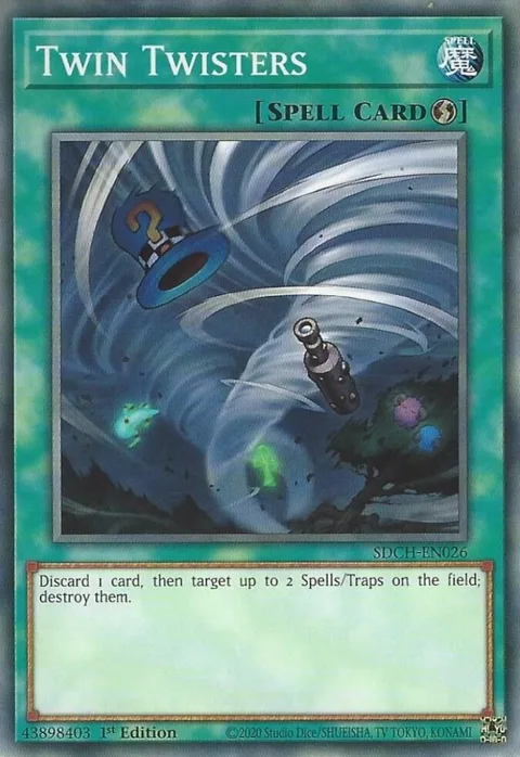Twin Twisters SDCH-EN026 Yu-Gi-Oh card from Structure Deck: Spirit Charmers