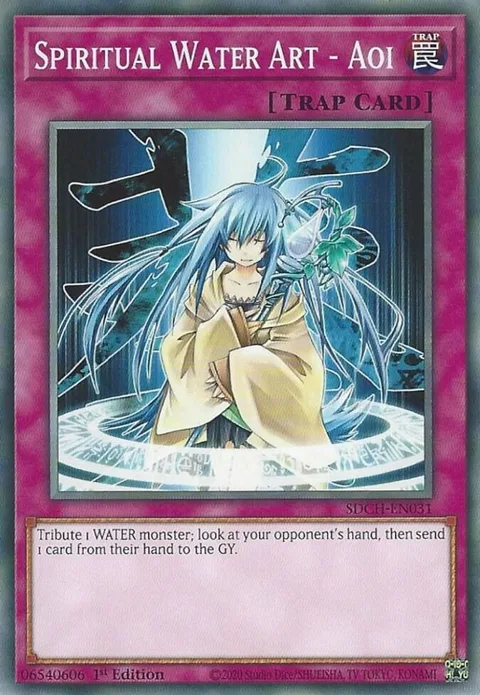 Spiritual Water Art - Aoi SDCH-EN031 Yu-Gi-Oh card from Structure Deck: Spirit Charmers