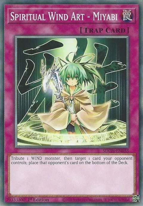 Spiritual Wind Art - Miyabi SDCH-EN033 Yu-Gi-Oh card from Structure Deck: Spirit Charmers