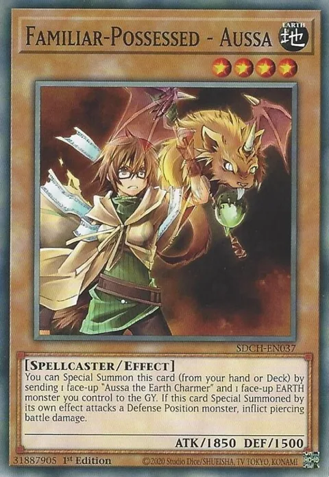 Familiar-Possessed - Aussa SDCH-EN037 Yu-Gi-Oh card from Structure Deck: Spirit Charmers