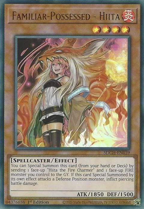 Familiar-Possessed - Hiita Alt Art SDCH-EN039 Yu-Gi-Oh card from Structure Deck: Spirit Charmers