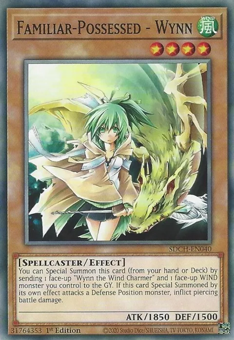 Familiar-Possessed - Wynn SDCH-EN040 Yu-Gi-Oh card from Structure Deck: Spirit Charmers