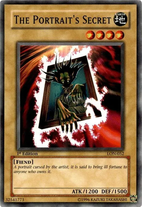 The Portrait's Secret LON-052 1st Edition Yu-Gi-Oh card from Labyrinth of Nightmare