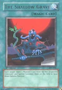 The Shallow Grave PSV-036 1st Edition Yu-Gi-Oh card from Pharaoh's Servant
