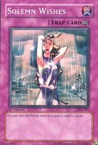 Solemn Wishes PSV-055 Yu-Gi-Oh card from Pharaoh's Servant