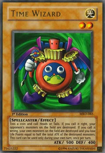 Time Wizard MRD-065 1st Edition Yu-Gi-Oh card from Metal Raiders