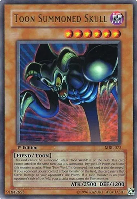 Toon Summoned Skull MRL-073 Unlimited Yu-Gi-Oh card from Magic Ruler