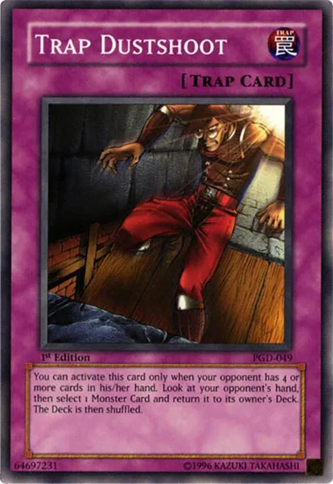 Trap Dustshoot PGD-049 1st Edition Yu-Gi-Oh card from Pharaonic Guardian