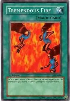 Tremendous Fire MRD-088 Unlimited Yu-Gi-Oh card from Metal Raiders