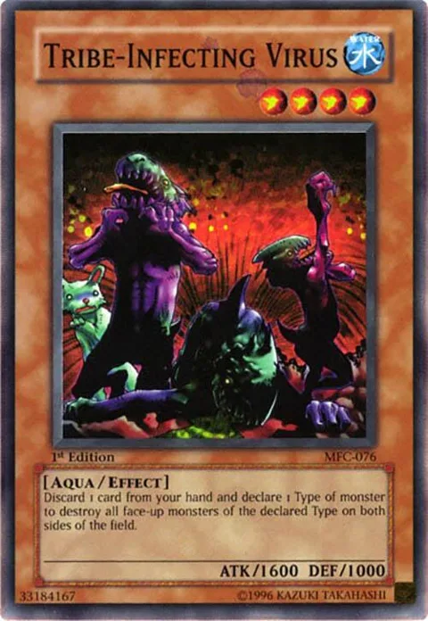 Tribe-Infecting Virus MFC-076 1st Edition Yu-Gi-Oh card from Magician's Force
