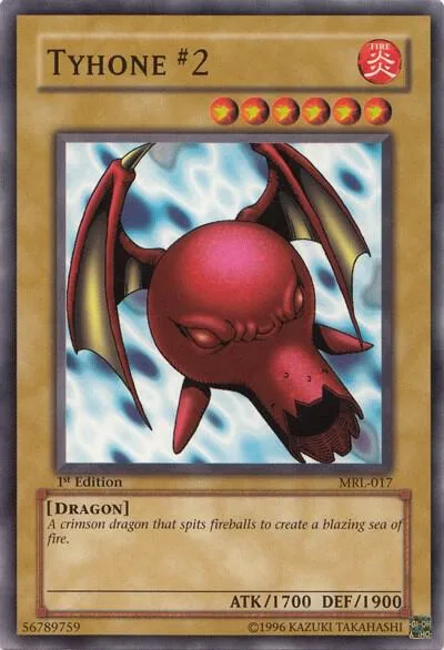 Tyhone #2 MRL-017 1st Edition Yu-Gi-Oh card from Magic Ruler
