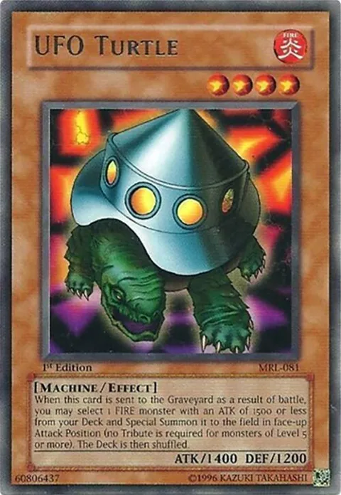 UFO Turtle MRL-081 Unlimited Yu-Gi-Oh card from Magic Ruler