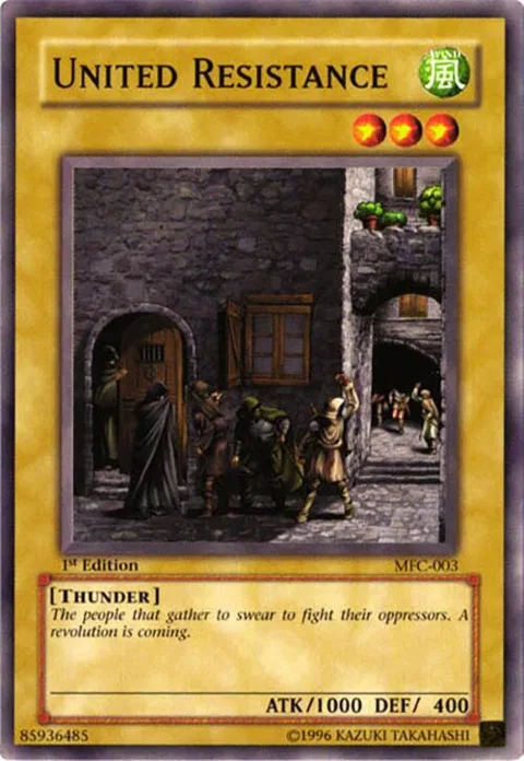 United Resistance MFC-003 Unlimited Yu-Gi-Oh card from Magician's Force