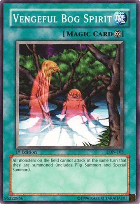Vengeful Bog Spirit LON-103 1st Edition Yu-Gi-Oh card from Labyrinth of Nightmare