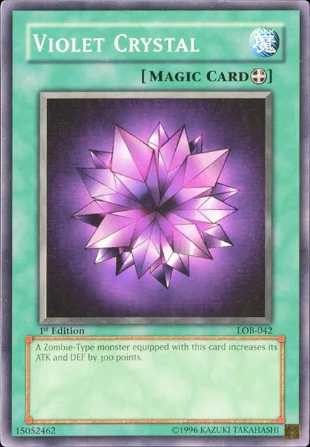 Violet Crystal LOB-042 1st Edition Yu-Gi-Oh card from The Legend of Blue Eyes White Dragon