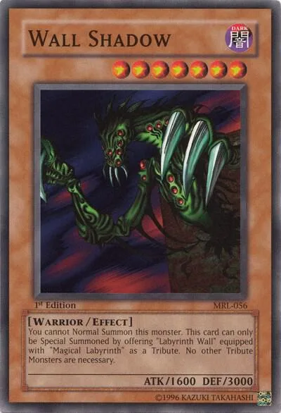 Wall Shadow MRL-056 1st Edition Yu-Gi-Oh card from Magic Ruler