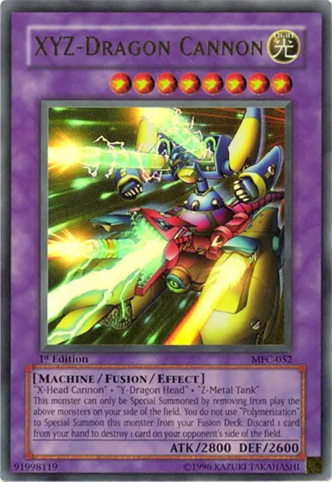 XYZ-Dragon Cannon MFC-052 Unlimited Yu-Gi-Oh card from Magician's Force