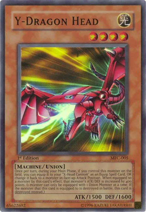 Y-Dragon Head MFC-005 Unlimited Yu-Gi-Oh card from Magician's Force